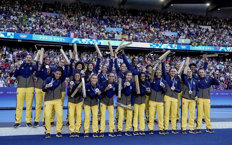 2024.08.10 - Jogos Olímpicos Paris 2024 - Futebol Feminino - Brasil conquista a medalha de prata na final olímpica. Foto: Alexandre Loureiro/COB.